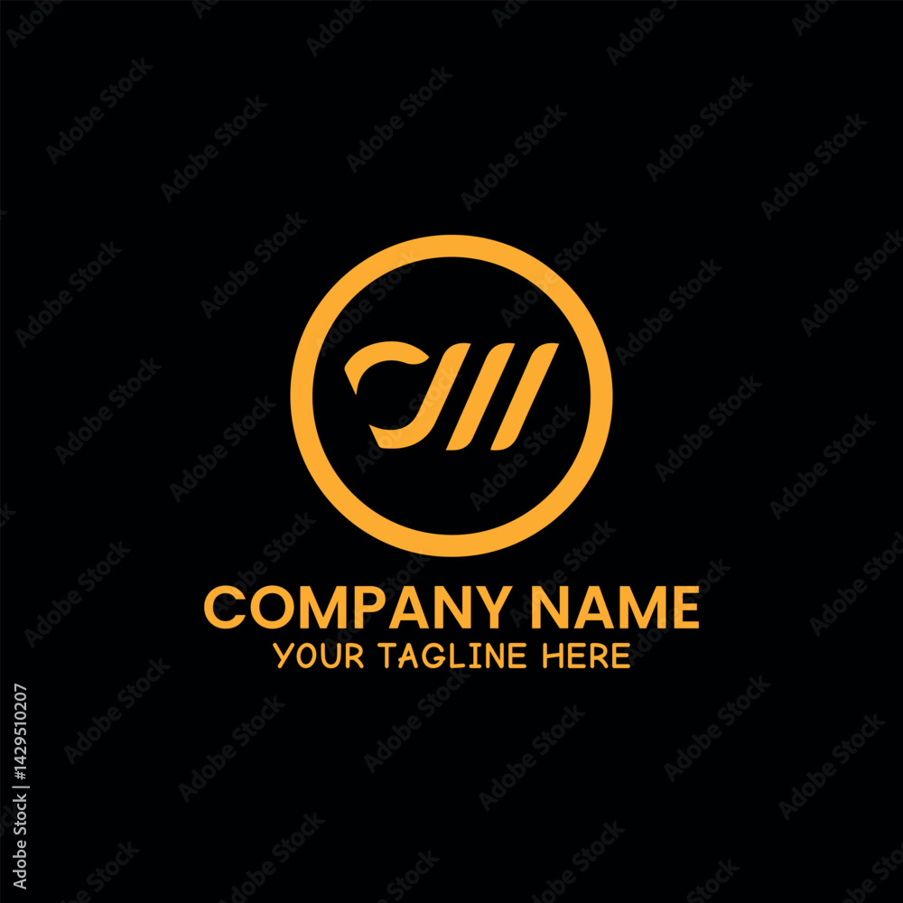 Fototapeta premium letters cw or wc text logo design vector