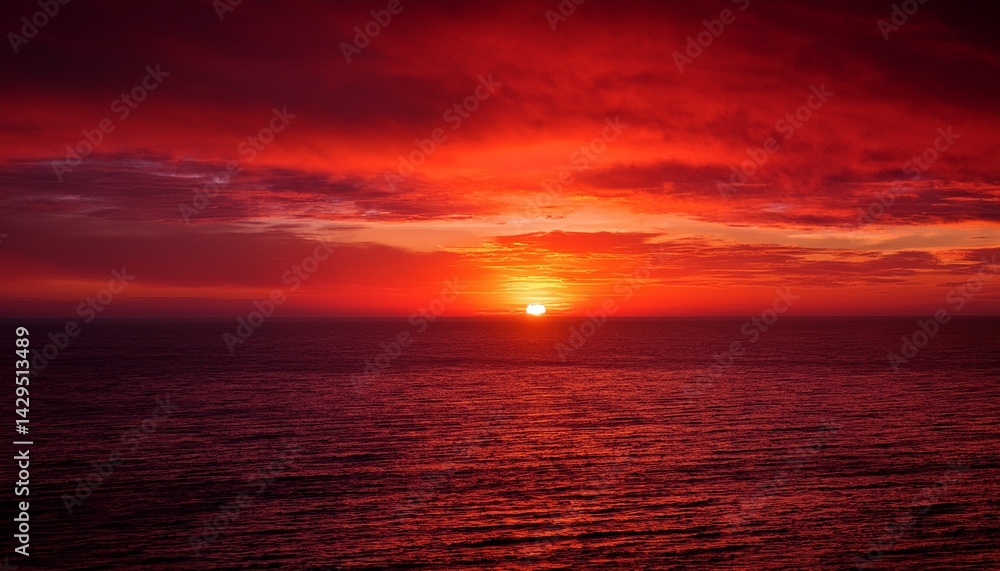 Obraz premium sunset over the ocean