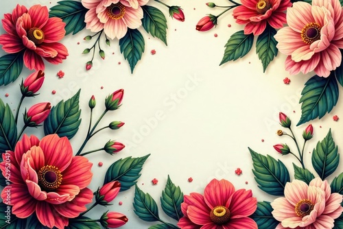 Intricate floral textile design, perfect for fashion and home decor , textile, floral