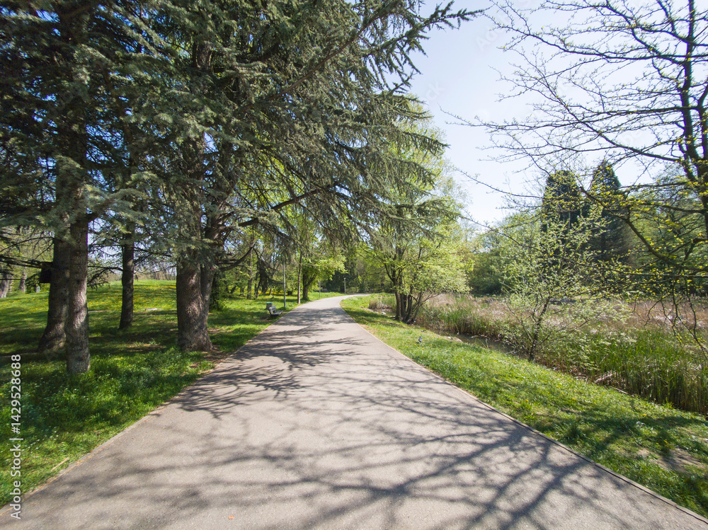 Panorama of South Park in city of Sofia, Bulgaria
