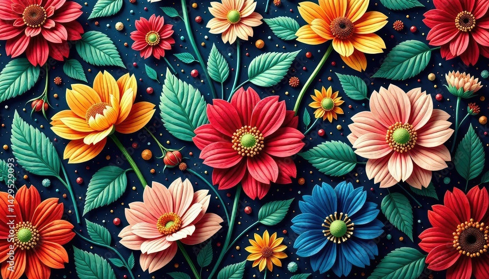 Intricate woven floral tapestry, seamless repeat, tapestry pattern, illustration, embroidery Intricate woven floral tapestry, seamless repeat, tapestry pattern, illustration, embroidery