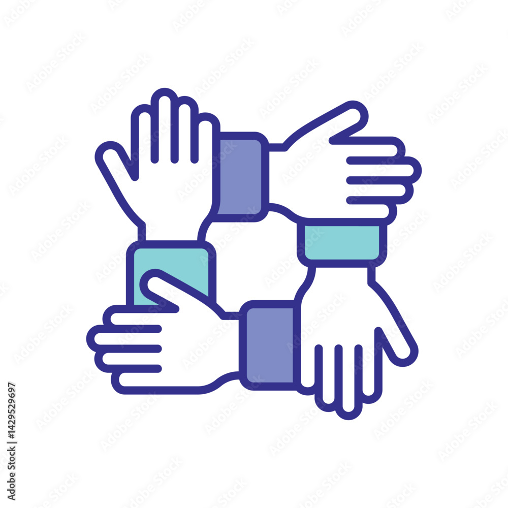 Team Work icon vector stock illustration Team Work icon vector stock illustration
