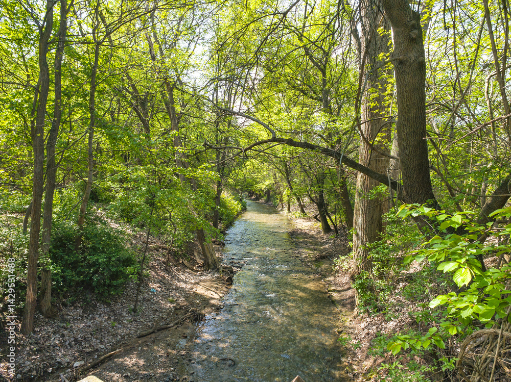 Panorama of South Park in city of Sofia, Bulgaria