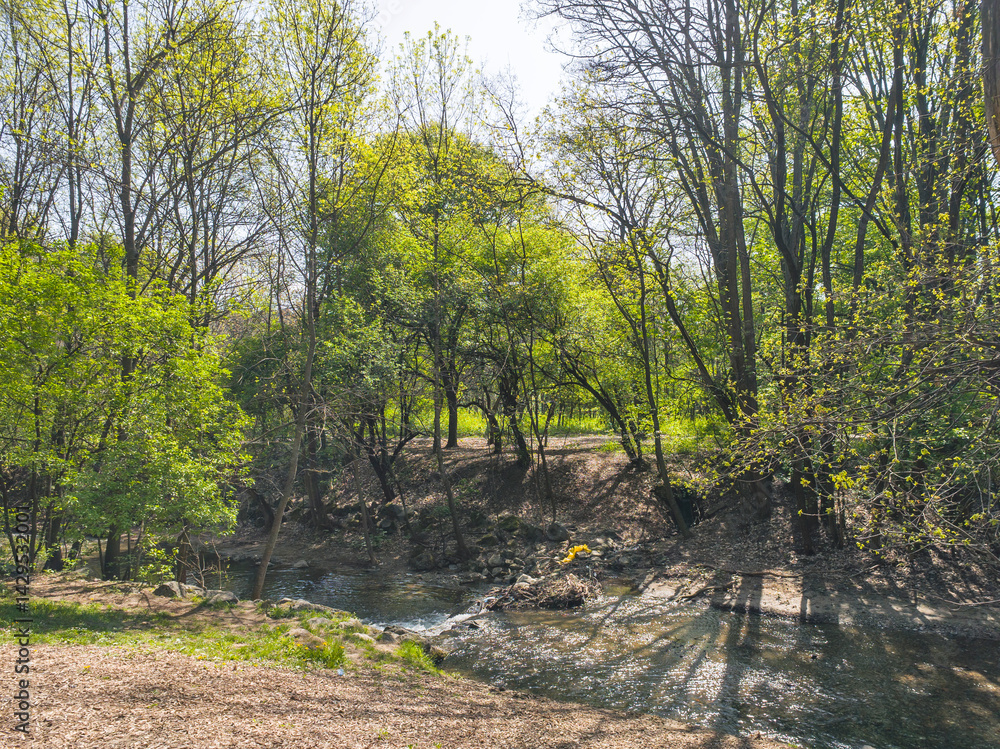 Panorama of South Park in city of Sofia, Bulgaria