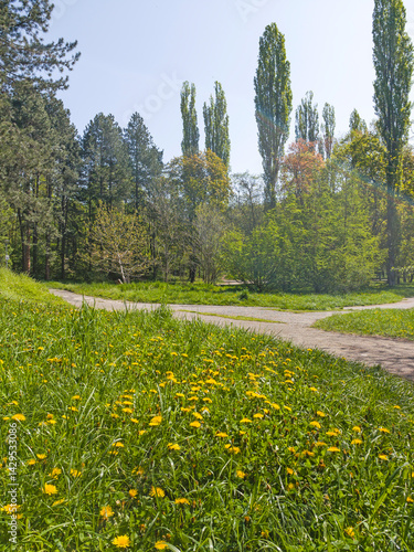 Panorama of South Park in city of Sofia, Bulgaria
