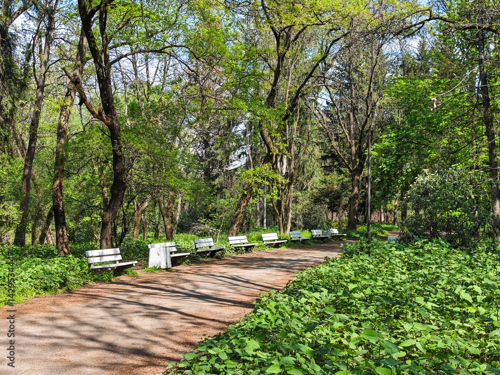 Panorama of South Park in city of Sofia, Bulgaria