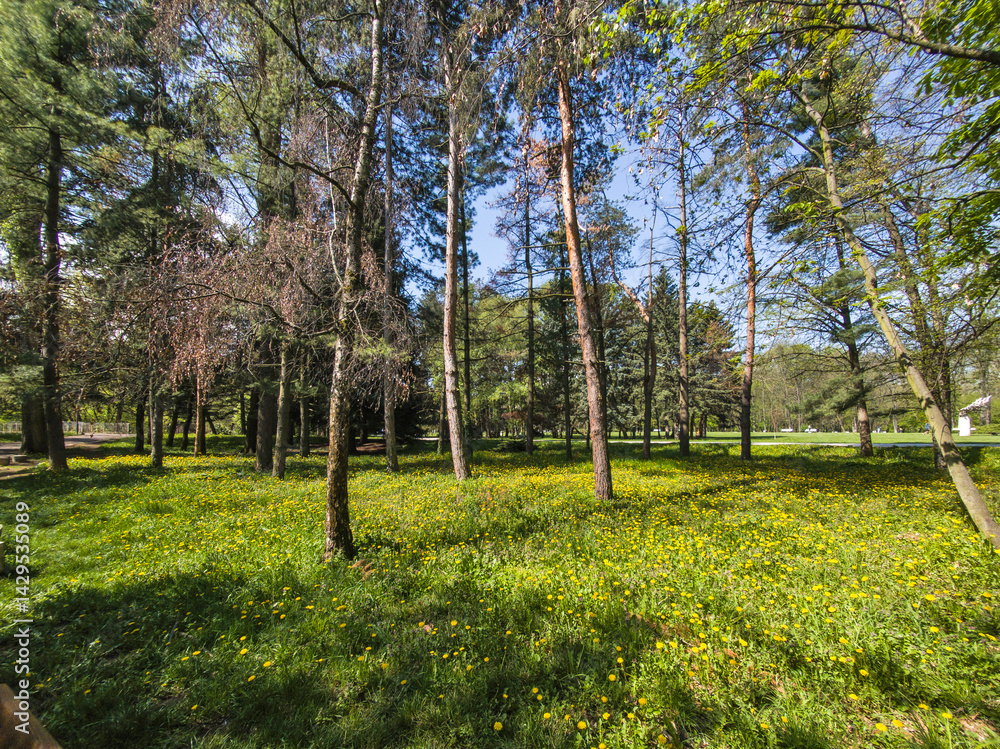 Panorama of South Park in city of Sofia, Bulgaria