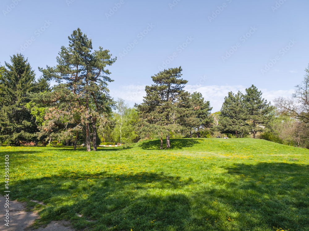 Panorama of South Park in city of Sofia, Bulgaria