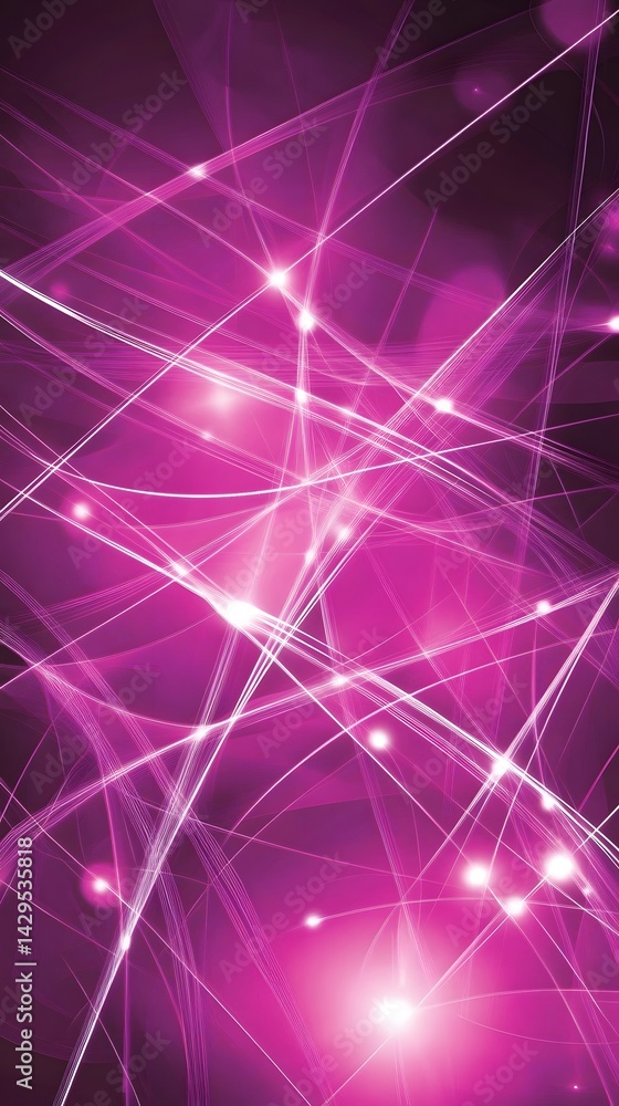 Abstract Pink Purple Glowing Lines Network Background Abstract Pink Purple Glowing Lines Network Background