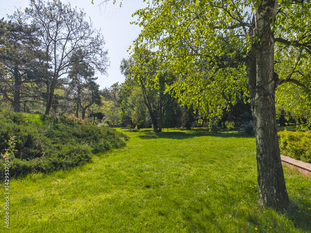 Panorama of South Park in city of Sofia, Bulgaria