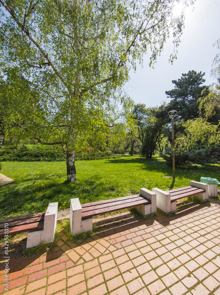 Panorama of South Park in city of Sofia, Bulgaria