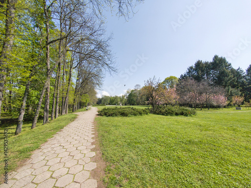 Panorama of South Park in city of Sofia, Bulgaria