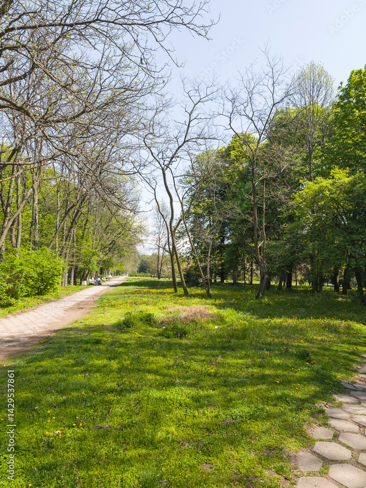 Panorama of South Park in city of Sofia, Bulgaria