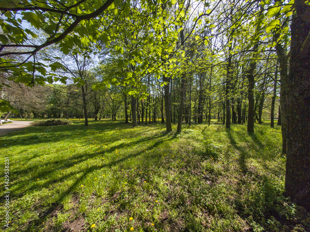 Panorama of South Park in city of Sofia, Bulgaria