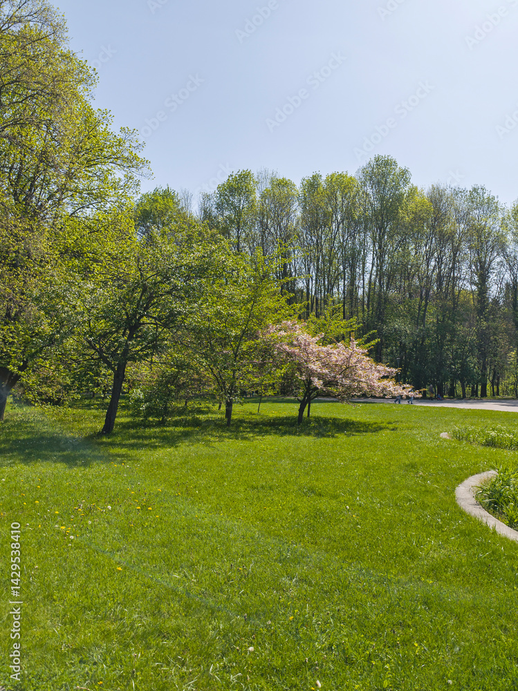 Panorama of South Park in city of Sofia, Bulgaria