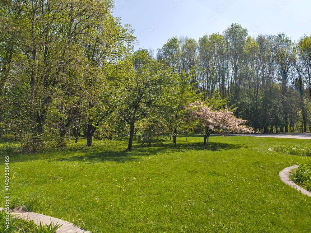 Panorama of South Park in city of Sofia, Bulgaria