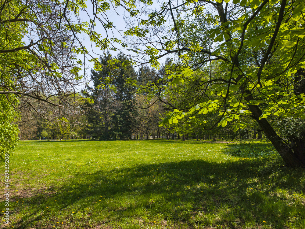 Panorama of South Park in city of Sofia, Bulgaria
