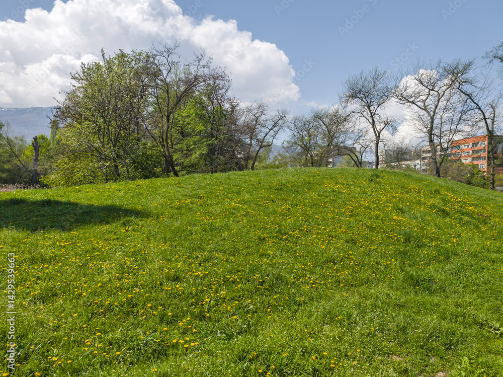 Panorama of South Park in city of Sofia, Bulgaria