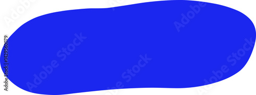 Minimalist abstract oblong shape with hand drawn design for versatile use