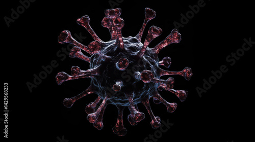 Virus cell micro corona virology pandemic