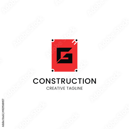 Free Download minimalist letter g logo design for construction company - GFXLoad