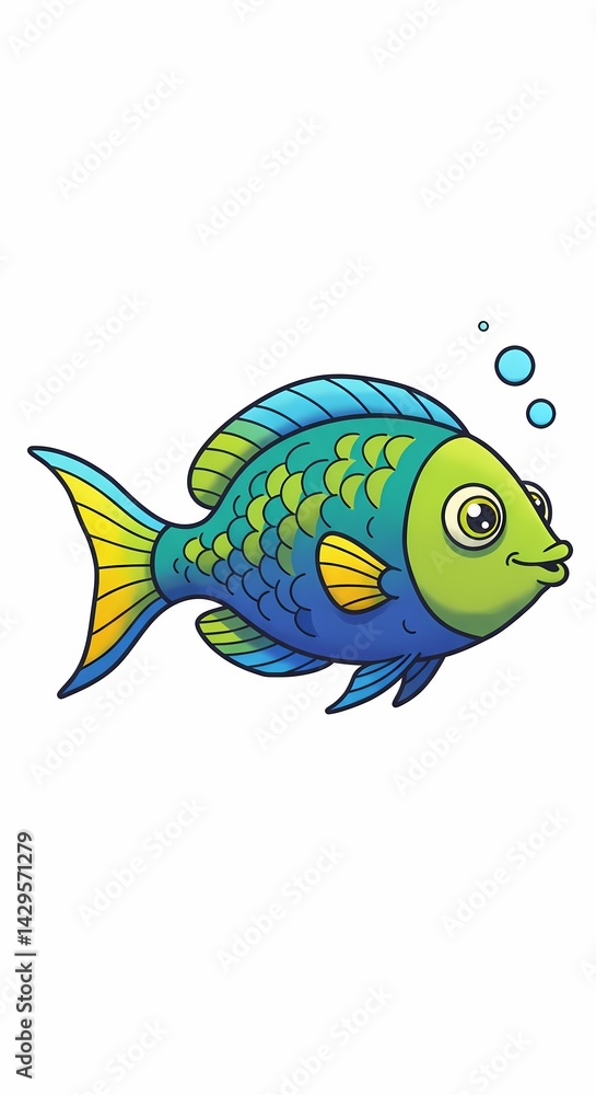 Fototapeta premium The Role of Illustration in Ichthyology: Documenting and Depicting Fish Species Through Artistic and Scientific Lenses. 