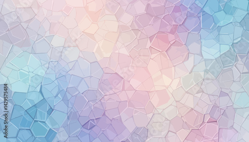Abstract Pastel Geometric Background with Soft Colors