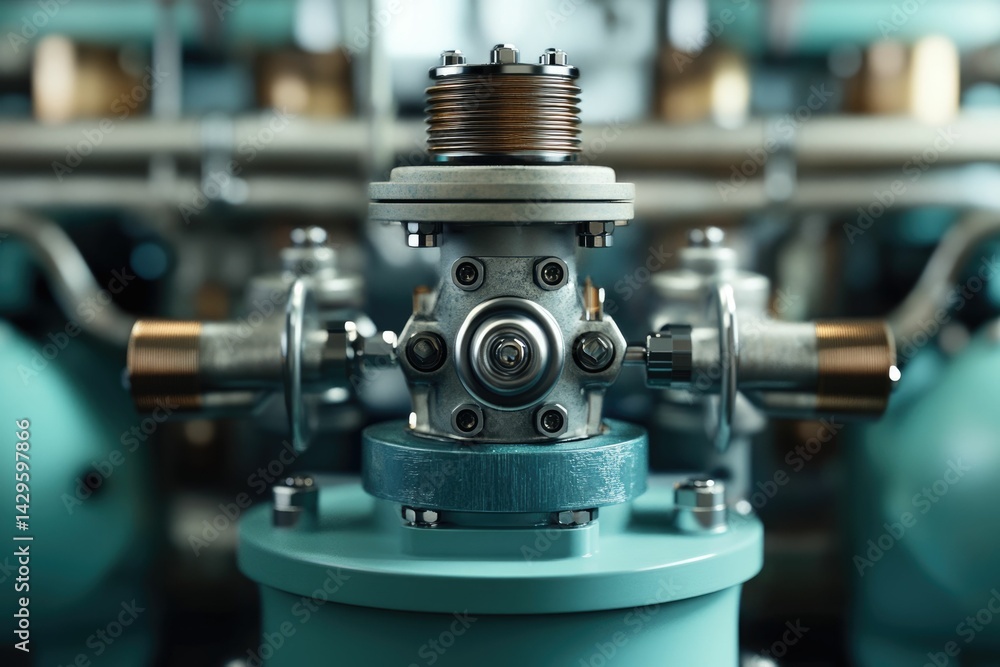 custom made wallpaper toronto digitalClose-up of intricate metallic industrial machinery, showcasing precision engineering and complex components.