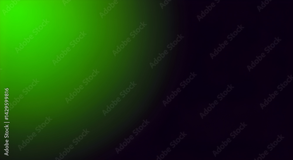 Naklejka premium Luminous Emerald Gradient Transitioning into Deep Shadowy Ambiance Overlay