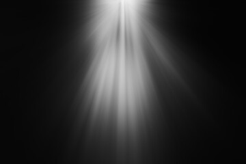 white Spot light with Brusting lights .Close up of laser beam isolated on black background .Sun effect reflections. House with spotlights. Overlay effect for images and models. Diagonal shadow 
