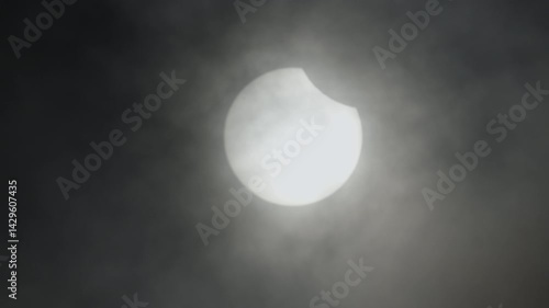 Captivating solar event observed in the sky during a partial eclipse