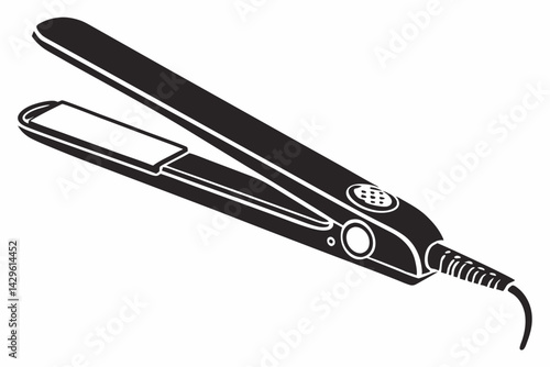 hair straightener silhouette