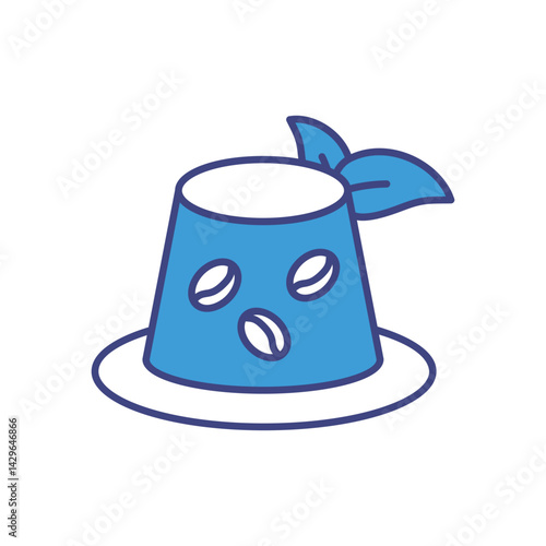 Biodegradable Coffee Pods icon vector stock illustration