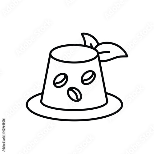 Biodegradable Coffee Pods icon vector stock illustration