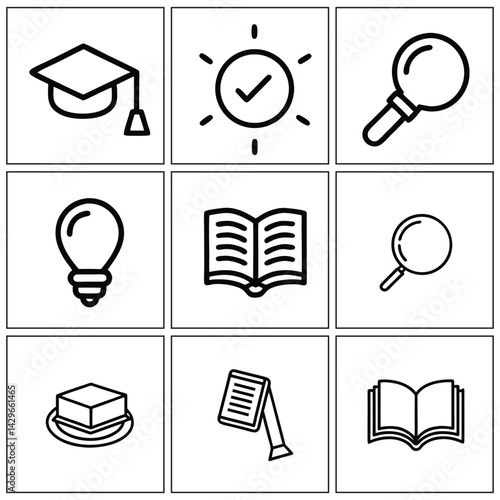 Essential Web Design Icons  Modern Vector Set for UI Interfaces