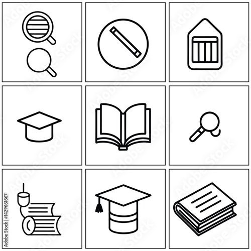 Editable Home and Reinstate Icons Vector Pack for Modern UX Design