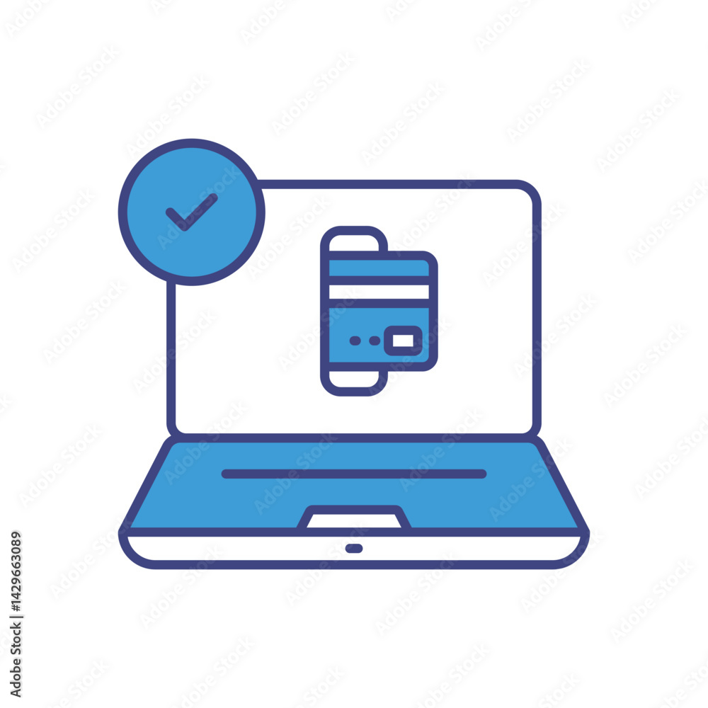 Digital Payment Integration icon vector stock illustration Digital Payment Integration icon vector stock illustration