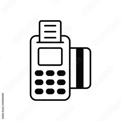 Cashless Payment  icon vector stock illustration