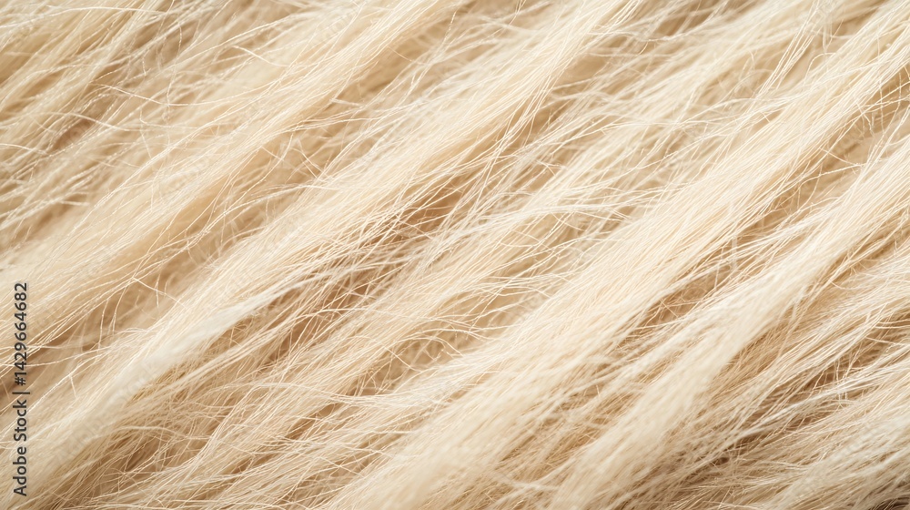 Fototapeta premium Close-up view of blonde hair strands' texture.
