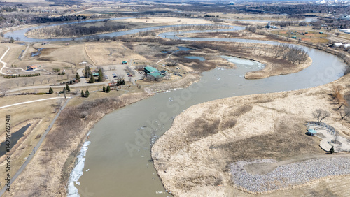 Assiniboine River In Manitoba, Canada