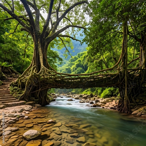 Meghalaya Living Root Bridges, India