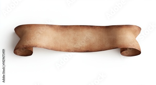 Aged parchment scroll banner (9)