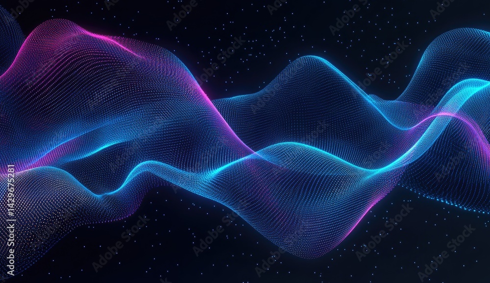 Abstract wavy lines, vibrant colors Abstract wavy lines, vibrant colors