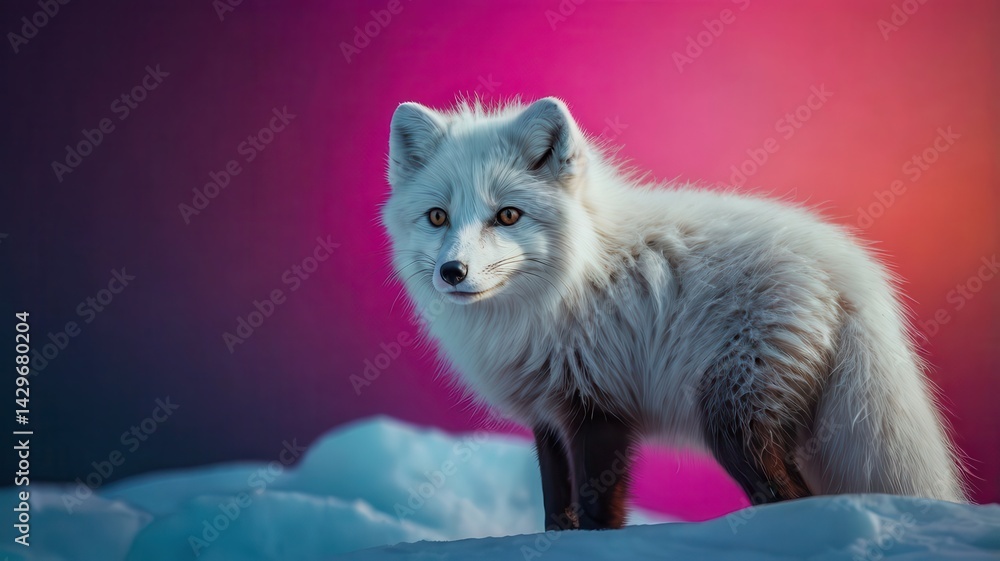 Arctic Fox neon gradient background Arctic Fox neon gradient background