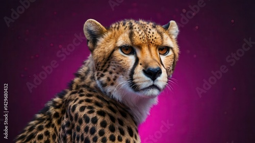 Cheetah neon gradient background