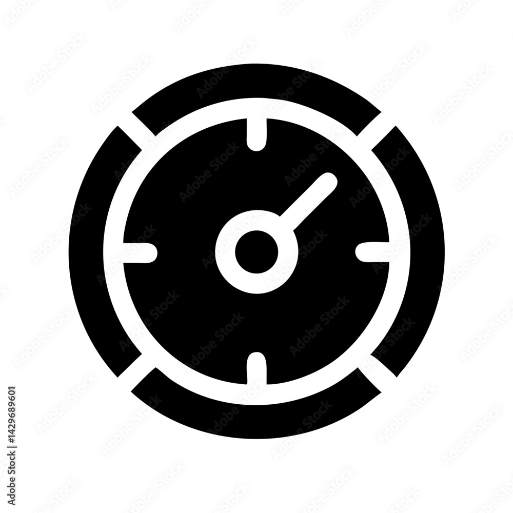 Gauge for Speed Measurement Icon Design Gauge for Speed Measurement Icon Design