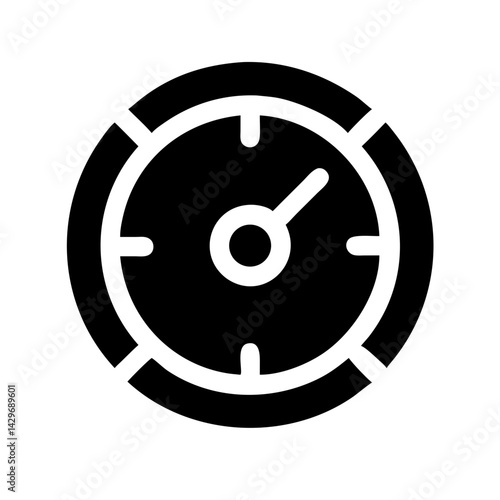 Gauge for Speed Measurement Icon Design