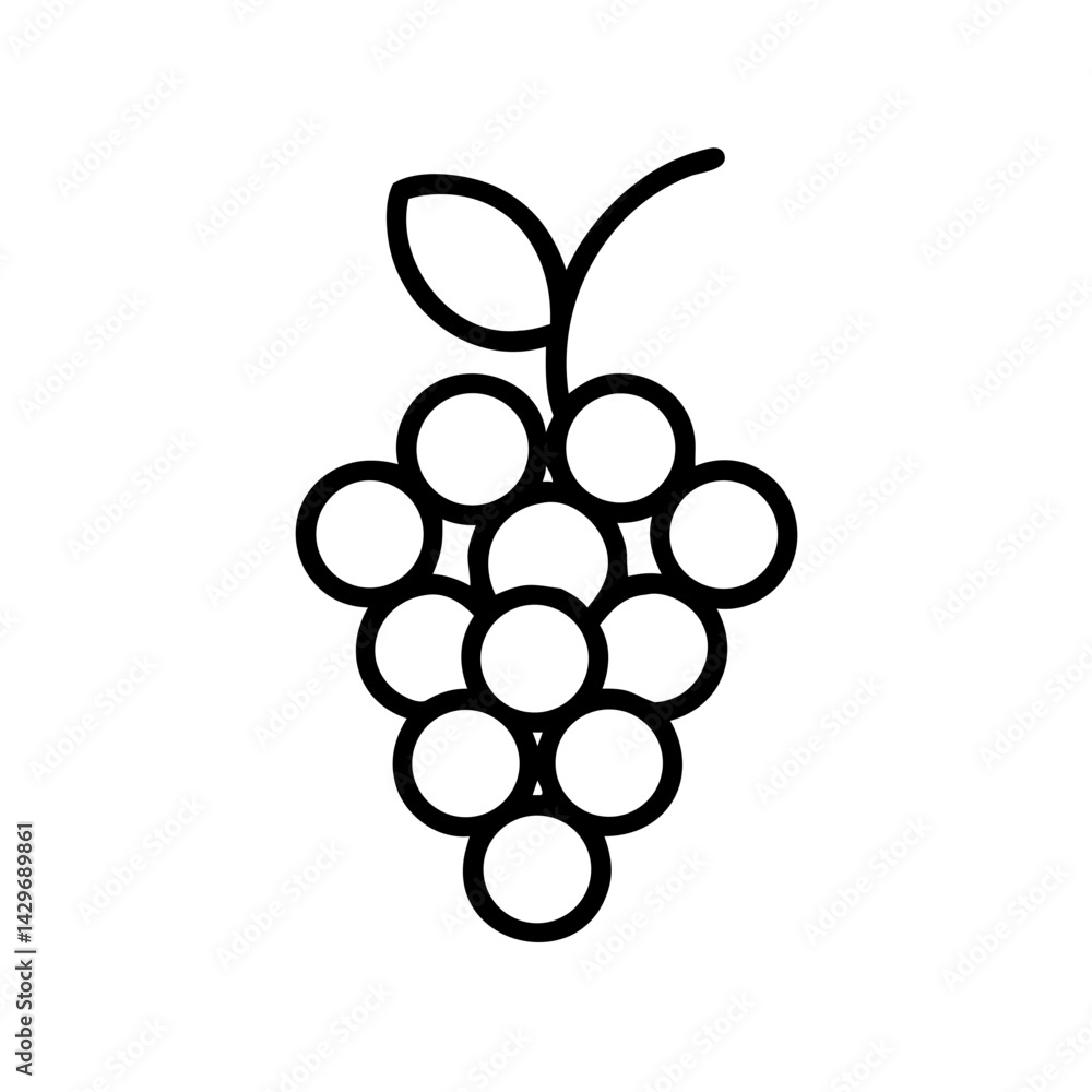 Grapes for Fruit Platter Icon Design Grapes for Fruit Platter Icon Design