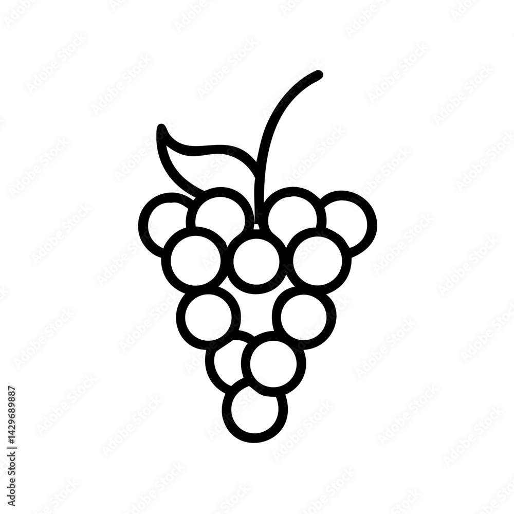 Grapes for Fruit Platter Icon Design Grapes for Fruit Platter Icon Design
