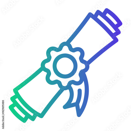 college Line Gradient Icon